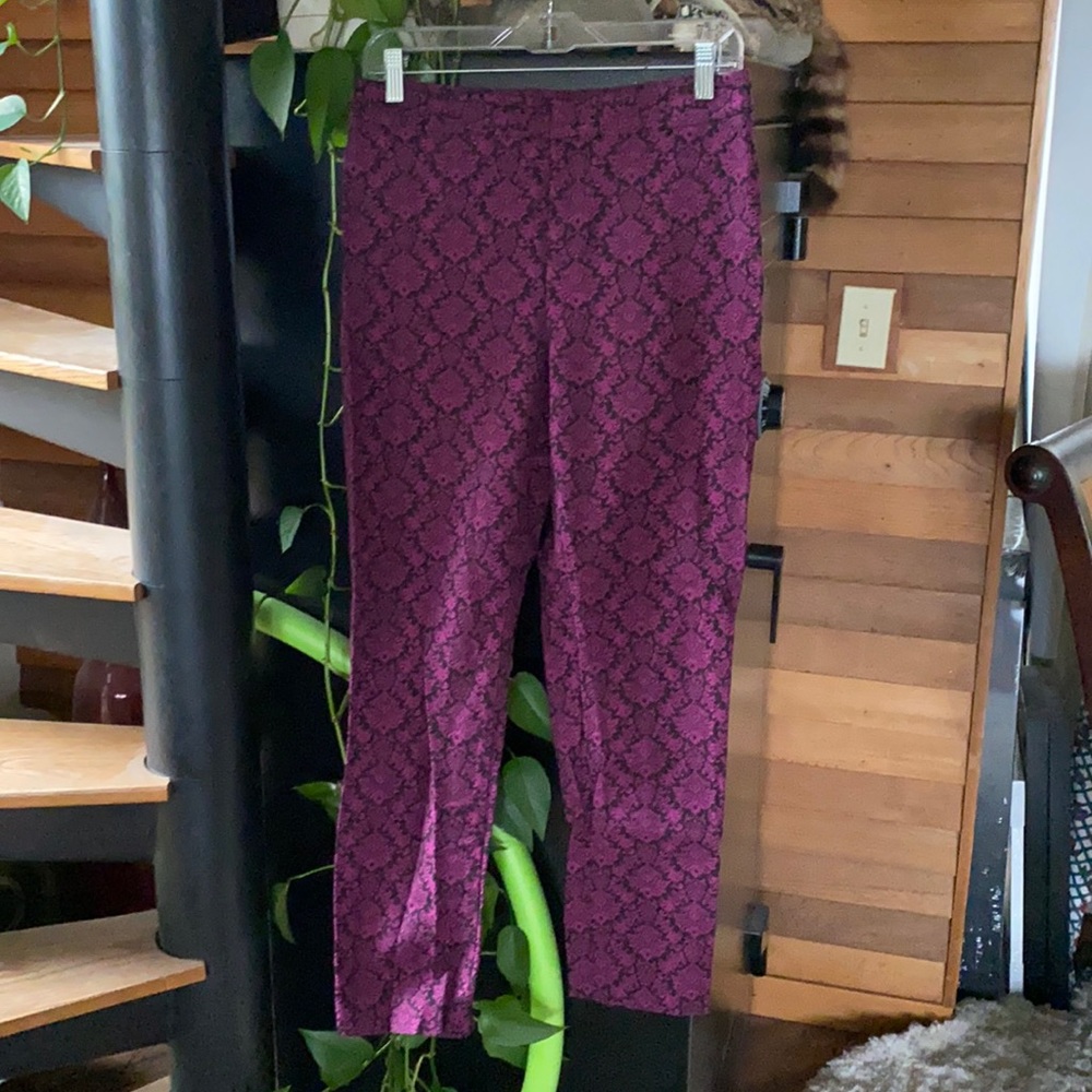 Flat front slacks high. Sz 4